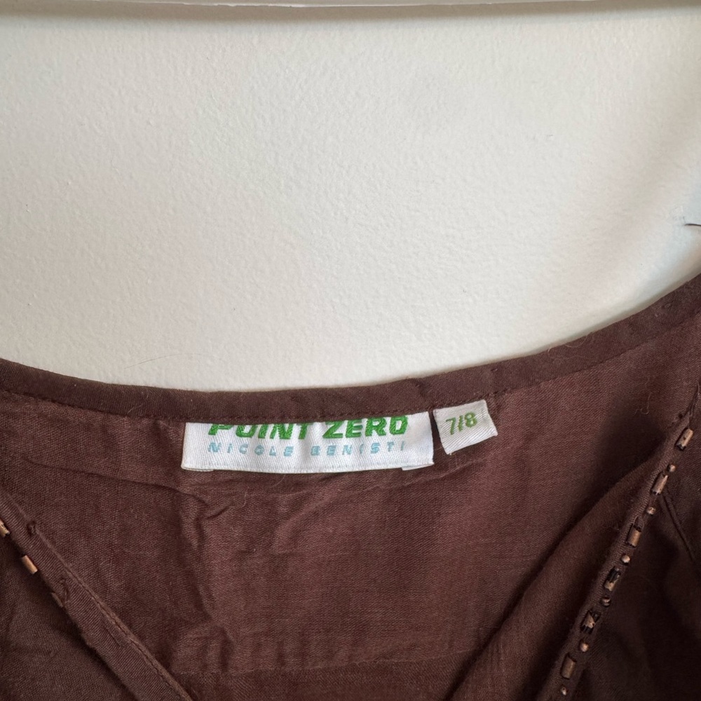 Point Zero Brown Beaded Dress - Picture 6 of 6